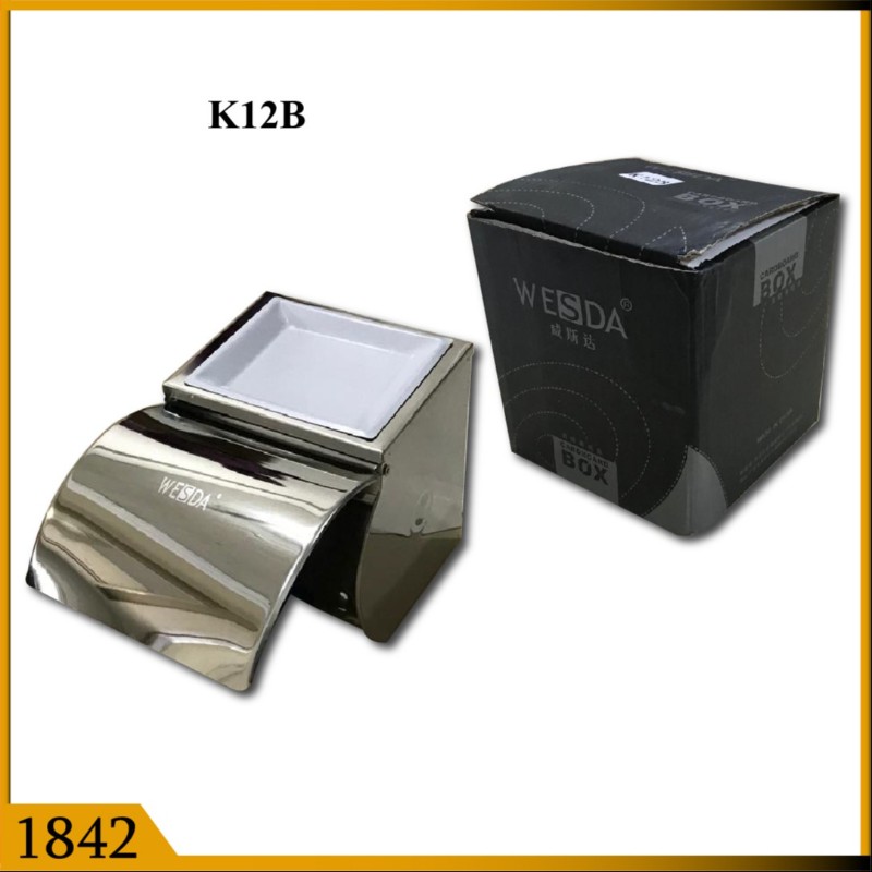 PAPER HOLDER FULL COVER (SOAP) SQ HEAVY (1842)